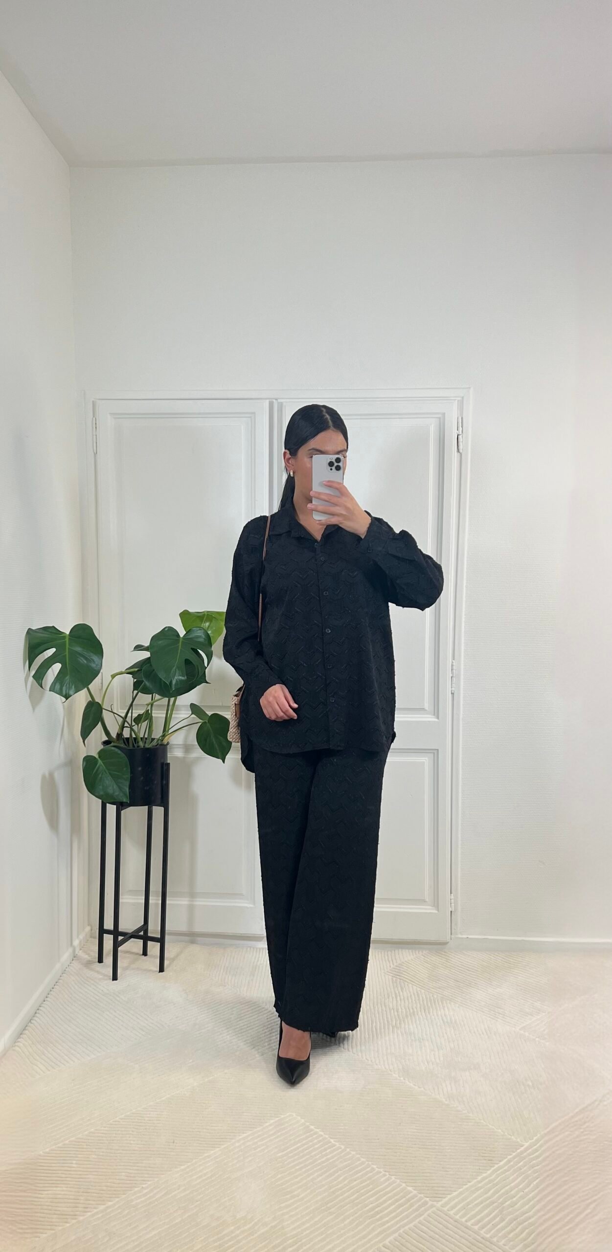 Ensemble chemisier et pantalon fluide