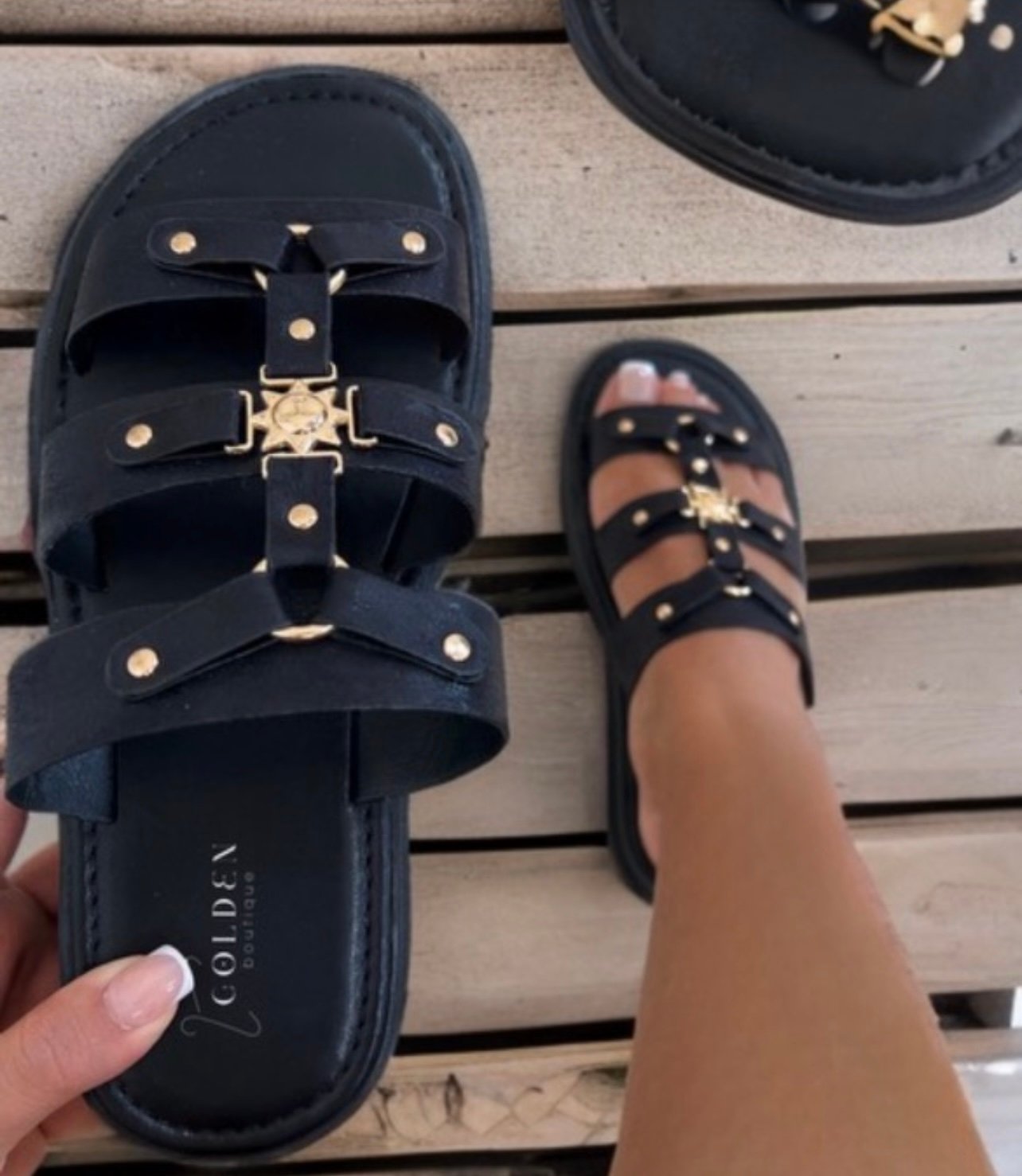 Sandales ☀️Inspi CEL*NE - Noir – Image 2